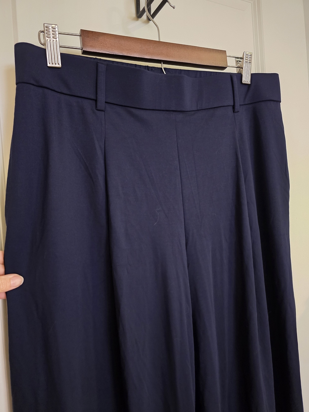 OGL Ponte Stretchy Flowy High Rise Wide Leg The Success Pants - Picture 4 of 11